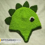 Gorro Tejido de Dinosaurio